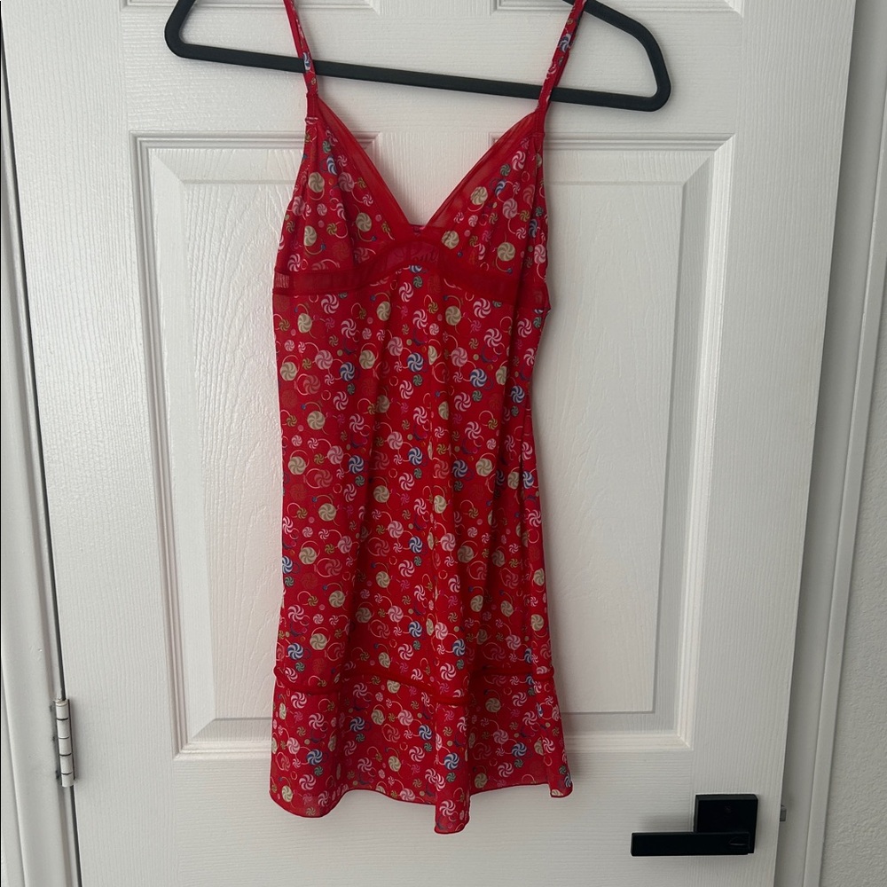 Victoria's Secret Red Floral Chemise